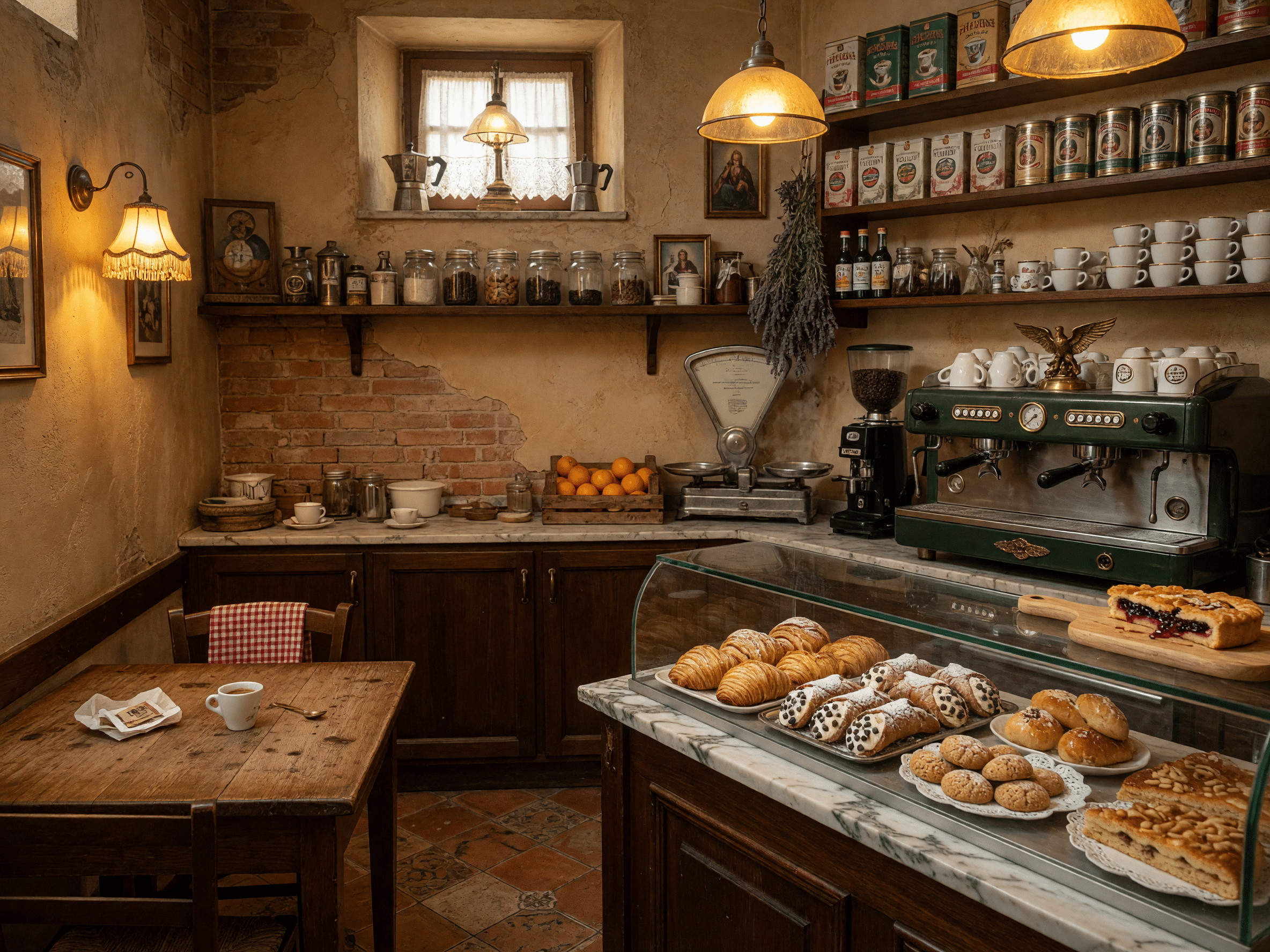 Espacio moderno de cafetería con encanto